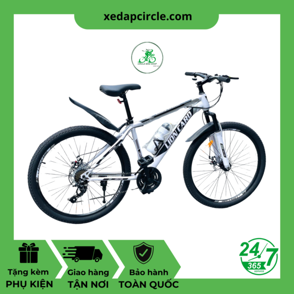 Xe đạp địa hình Lion Card STR 26 inch được trang bị phuộc thép lò xo
